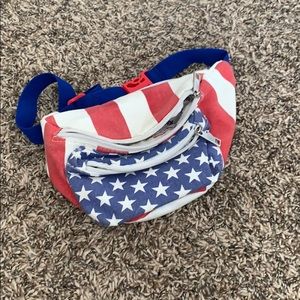 American flag fanny pack